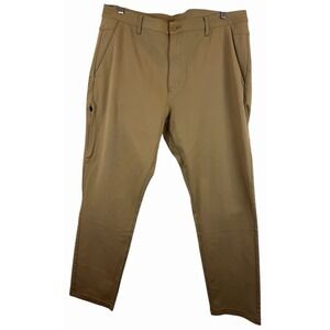 BYLT Everyday 2.0 Pant Men 40x30 Tan/Brown Slim Chino Performance‎ Stretch City